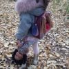 Kids Backpack with Doll Print