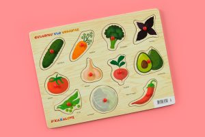 Xaxalove Learning the World – Vegatables 2, Cognitive Board Game – Develop Skills and Spark Creativity in Armenian