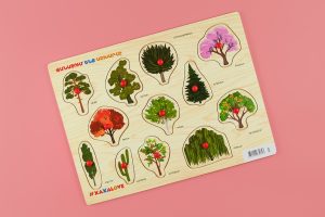 Xaxalove Learning the World – Trees, Cognitive Board Game – Develop Skills and Spark Creativity in Armenian