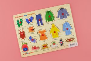 Xaxalove Learning the World – Clothing 1, Cognitive Board Game – Develop Skills and Spark Creativity in Armenian