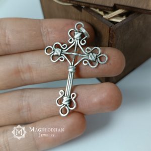 Armenian Silver Cross Pendant