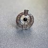 Sterling silver 925 black stone ring , Armenian jewelry , black onyx rings , Rare rings