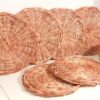 Woven Round Plate Coaster | Set of 2