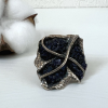 Blue Azurite and Silver Ring