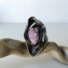 Adjustable Silver Rhodonite Ring