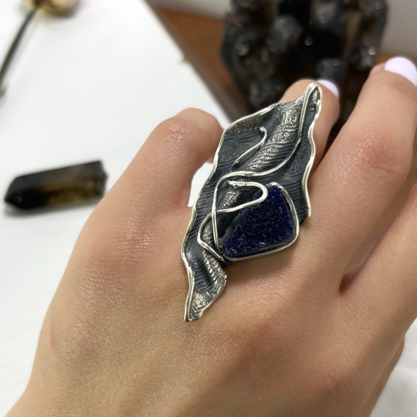 Azurite Sterling Silver Ring