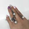 Elegant silver jewelry with natural pearls: Designed by Shahinian jewelry