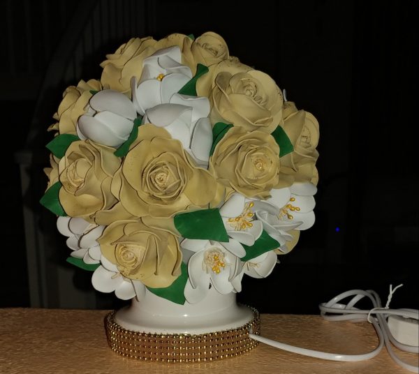 "Rose/Magnolia" Bedside Lamp