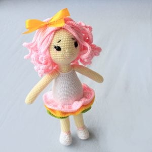 Doll, Handmade doll, Crochet doll, Rainbow doll, Baby girl gift, Baby girl