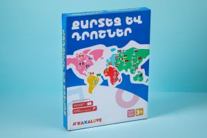 Xaxalove Map and Flags – Educational World and States Board Game in Armenian