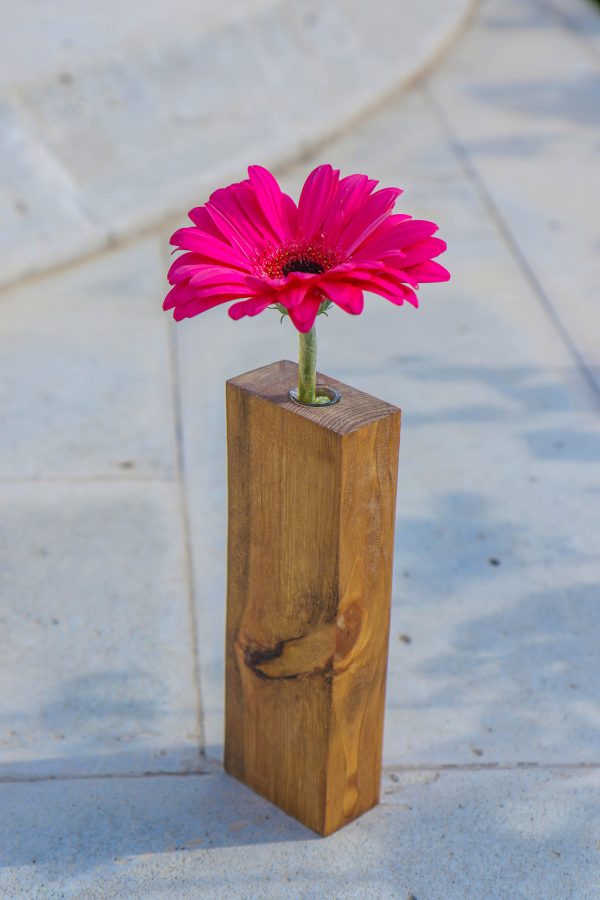 Wooden vase