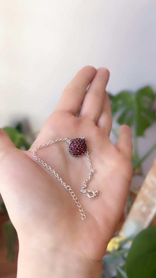 Sterling Silver Pomegranate Jewelry Set