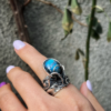 Sterling Silver Jewelry Ring with Natural Labradorite