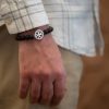 "Hur" Sterling Silver Bracelet with Volcanic Stones