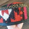 Handmade Embroidery Armenian Hat, Taraz Hat, Ethnic Hat, Traditional Hat, Carpet Hat