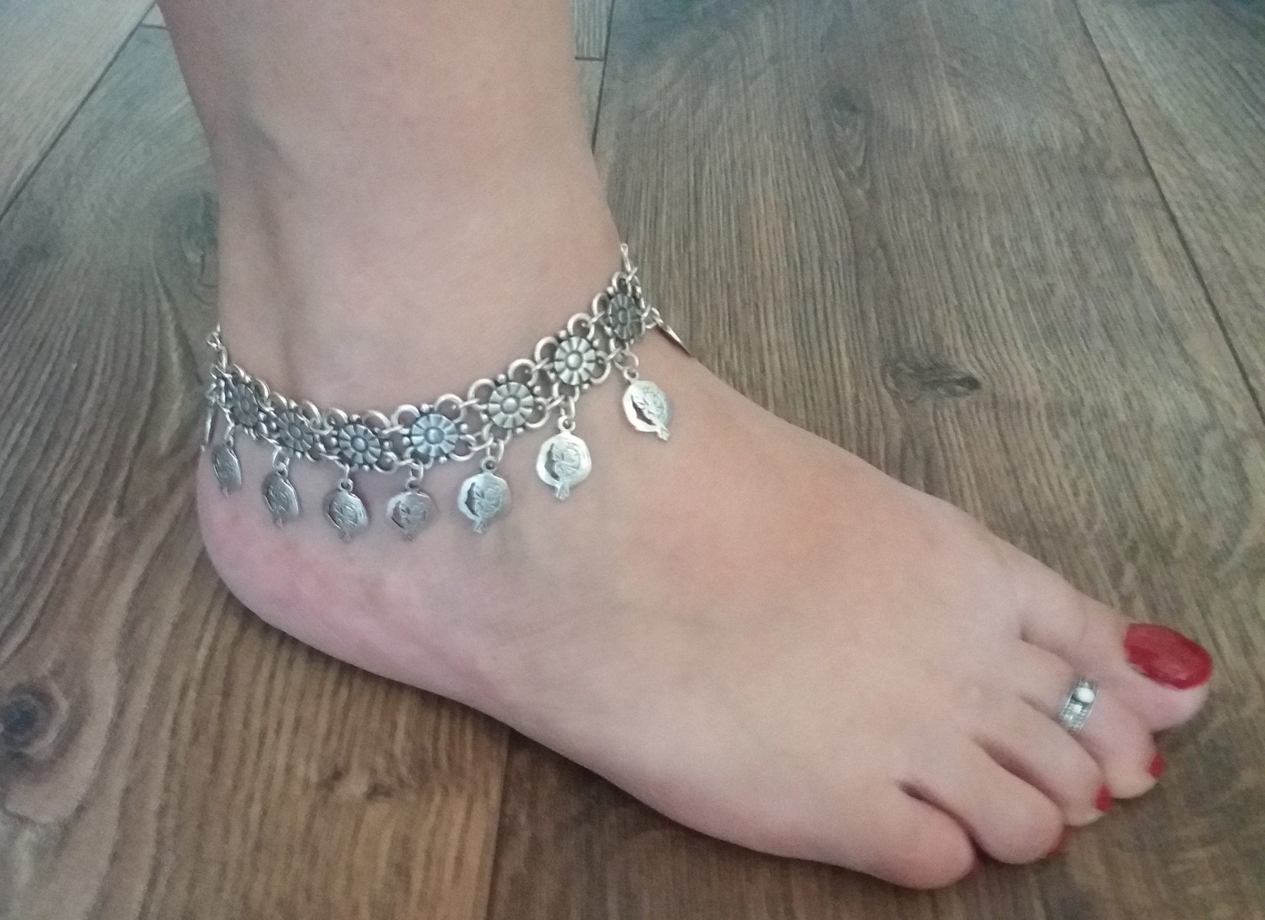 GHOJET Women Ankle Bracelet 925 Sterling Silver Anklet Foot Chain Boho  Beach Beads - Walmart.com