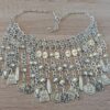 Armenian Pagan Drop Coin Statement Necklace, Armenian Necklace, Drop Coin Pagan Necklace, Anahit Necklace