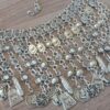 Armenian Pagan Drop Coin Statement Necklace, Armenian Necklace, Drop Coin Pagan Necklace, Anahit Necklace