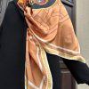 Horse of Artsakh Scarf-Orange