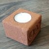 Tuff Stone Grape/Pomegranate Candle Holder