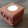 Tuff Stone Grape/Pomegranate Candle Holder