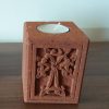 Armenian Decorative Candle Holder in Tuff Stone, The Art of Carving, Stone Candle Holder, Home Décor, Armenian Cross