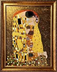 ” The kiss by G.Klimt”