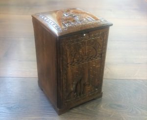 Handcrafted Armenian Wooden Box with Mount Ararat and Saint Gayane Church, Kitchen Storage Box, Decorative Wooden Box
