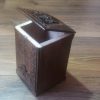 Handcrafted Armenian Wooden Box with Mount Ararat and Etchmiadzin Cathedral, Kitchen Storage Box, Decorative Wooden Box