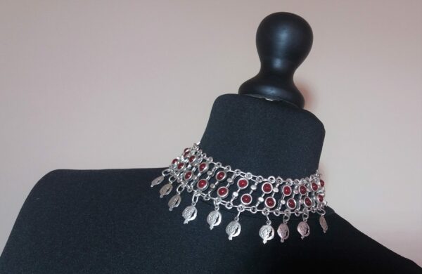 Pomegranate Seed Stones Necklace