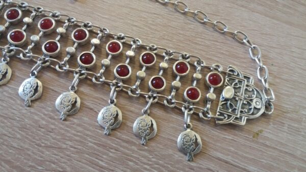 Pomegranate Seed Stones Necklace