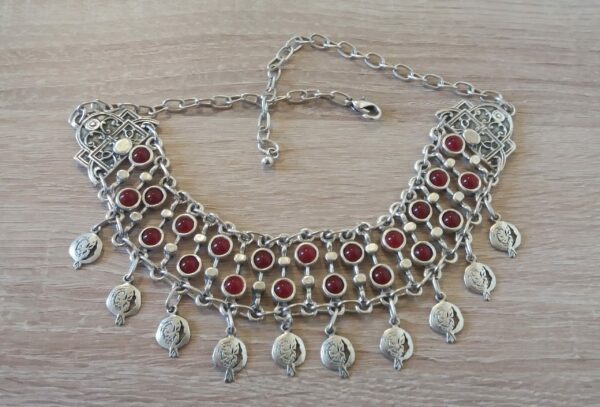 Pomegranate Seed Stones Necklace