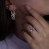 Silver Armenian inspired earrings - Ani Earrings
