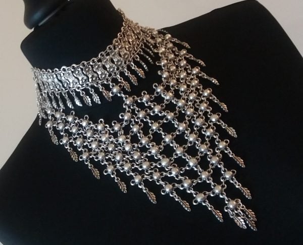 Drop Leaves Statement Necklace