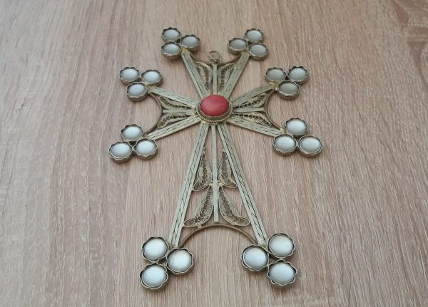 Armenian Holy Cross Filigree, Armenian Cross, Traditional Armenian Cross, Home Décor, New Born Cross
