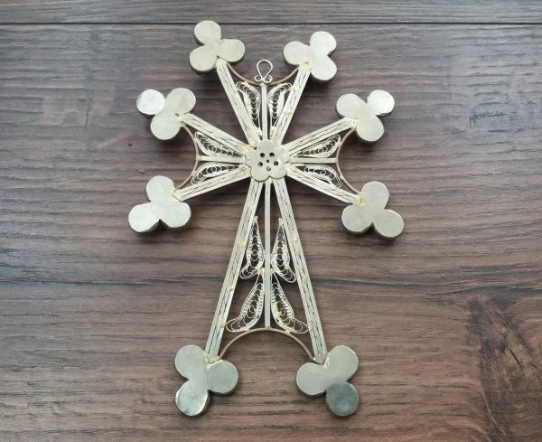 Armenian Holy Cross Filigree, Armenian Cross, Traditional Armenian Cross, Home Décor, New Born Cross