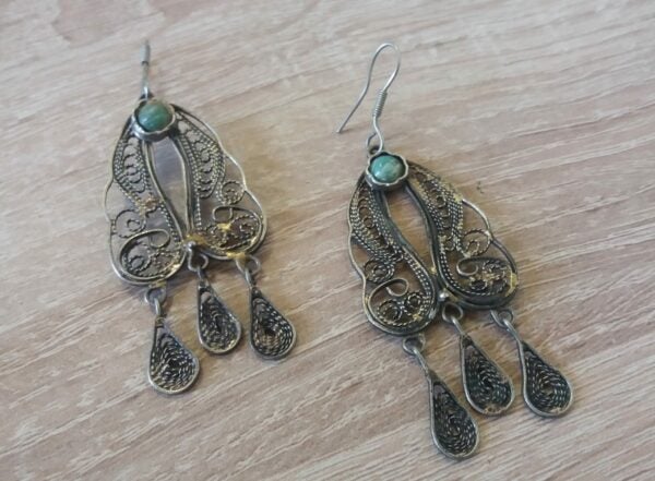 Armenian Filigree Amazonite Earrings