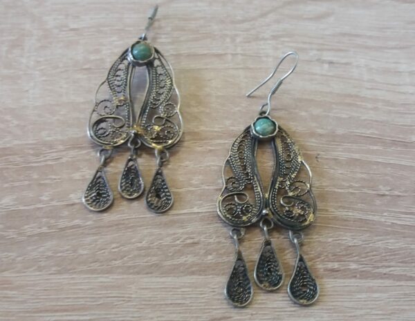 Armenian Filigree Amazonite Earrings