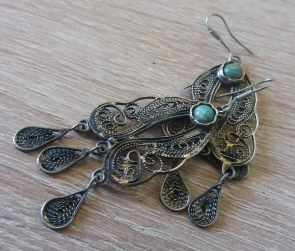 Armenian Filigree Amazonite Earrings