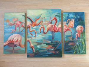 “Flamingoes”