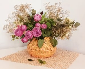 Woven flower pot