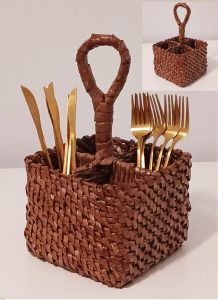 Woven Square Cutlery Holder