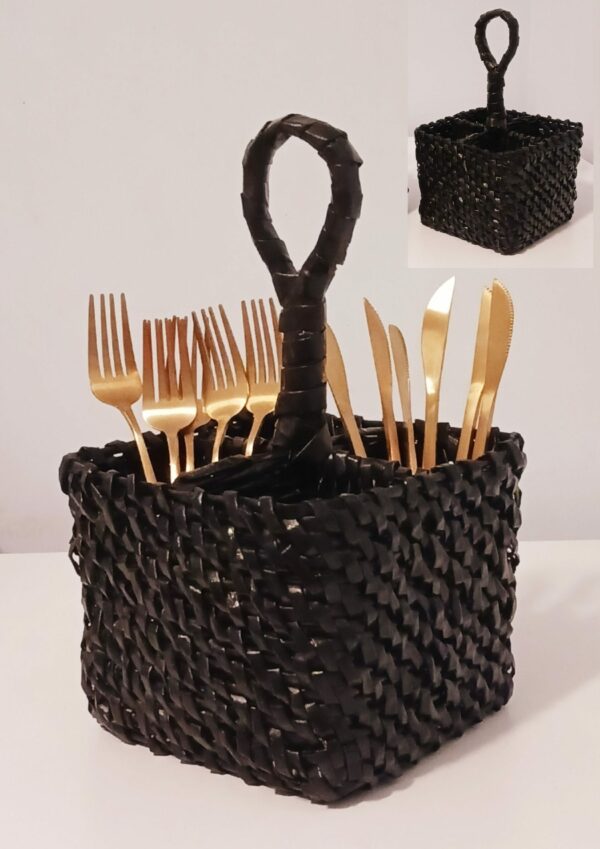 Woven Square Cutlery Holder