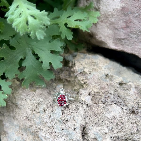 Sterling Silver Pomegranate Ring