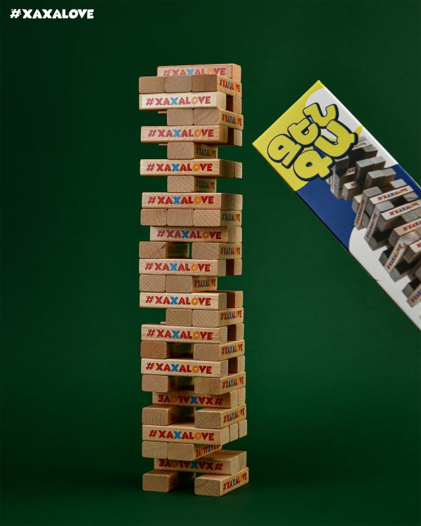 Xaxalove Jenga - Classic Tower-Building Game - Develop Dexterity and Fine Motor Skills in Armenian