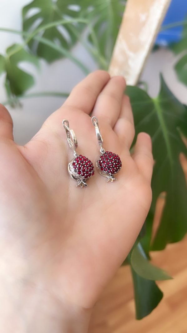 Sterling Silver Pomegranate Jewelry Set