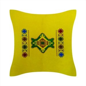 An Armenian embroidered pillow or pillow cover with old Armenian carpet ornaments:”Tavush”