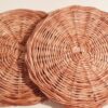 Woven Round Plate Coaster | Set of 2