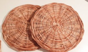 Woven Round Plate Coaster | Set of 2
