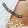 Filigree Bracelet with Floral Ornament